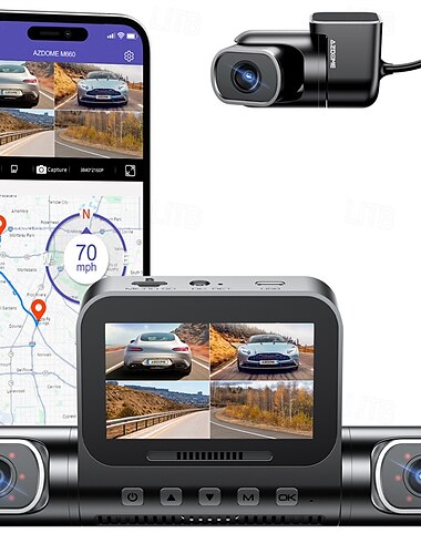  Autorecorder 150-Grad-Autokamera 4-Kanal FHD 4 * 1080p Wi-Fi-GPS-Autokamera