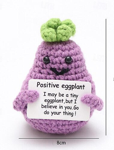  handgemachtes emotionales Gurkengeschenk Gurke Gehäkelte Puppe inspirierende Geschenke mit Karten süß gestrickt lustige Unterstützung Gurkenkartoffel Freund Geburtstag