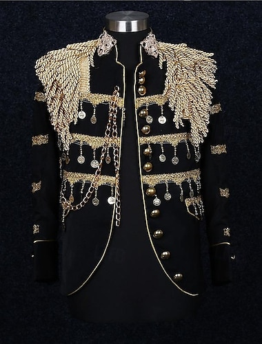 Retro vintage Rococo Jas Gemaskerd Bal Circusjasje Prins Aristocraat Voor heren Koninklijk Carnaval Maskerade Evenement / Feest Volwassenen Jas Lente Herfst winter