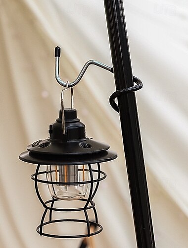  Haken für Laterne zum Campen im Freien, multifunktionaler S-förmiger Anti-Rutsch-Zopfhaken aus Edelstahl, tragbarer Rack-Haken