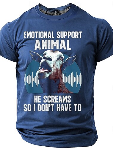  Homme Animal Marrant T shirt Manche Courte T-shirt 3D effet Col Ras du Cou Chemise Mode du quotidien Plein Air du quotidien Noir Bleu Vert Eté Printemps Vêtement Tenue S M L XL XXL XXXL