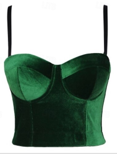  Femme Guêpière Gaine Dos NuNightwearPolyester Rendez-vous Soirée Festival Couleur Pleine Sexy Noir Vert Eté