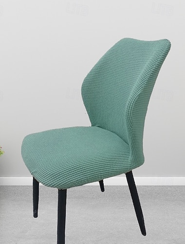  runder Sitzbezug Stuhlbezüge mit gebogener Rückenlehne verdickter Schonbezug für Esszimmerstühle Stretch-Sitzbezug waschbarer Stuhlschutz für Esszimmer, Hotel, Restaurant