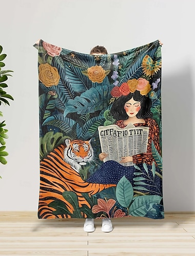  Manta con estampado de La Bella y La Bestia, mantas de franela cálidas, regalos para todas las estaciones, manta grande