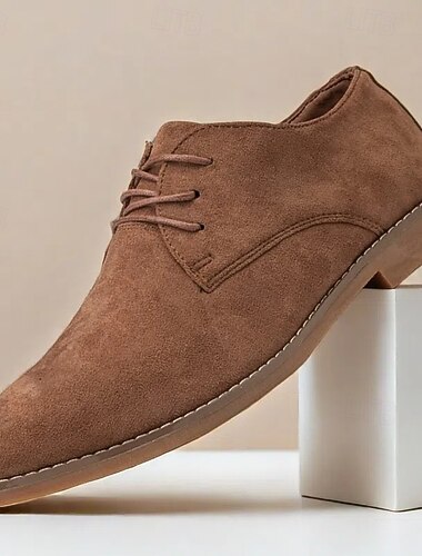 Heren suède veterschoenen Oxford – casual lichtgewicht design voor zakelijk, kantoor- en dagelijks gebruik