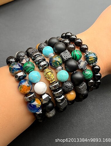  Cuentas Serie de tótem Vintage Plásticos Pulsera pulsera 019-Siete / 019-Modelo 4 / 019-Modelo 3 Para Festival
