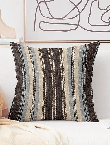  Vintage dekorativer Kissenbezug, 1 Stück, weicher, quadratischer Couchkissenbezug für Schlafzimmer, Wohnzimmer, Sofa, Stuhl