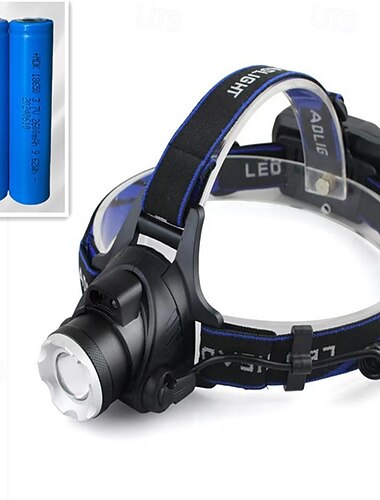  Hochleistungs-Stirnlampe für die Outdoor-Angel-Imkerei, Stirnlampe mit UV- und violettem Schwarzlicht, starke Stirnlampe für Outdoor-Camping-Wandern