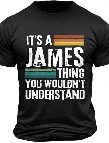  メンズ ジェームス・ティーのことを理解できないグラフィック Tシャツ、ファニー ショートスリーブティー ジェームスへのギフト