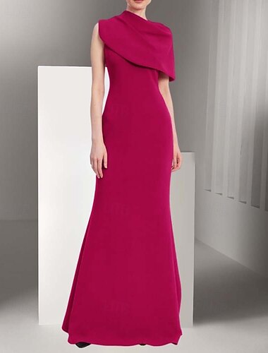  Eng anliegend Abendkleider Elegant Kleid Formal Hochzeit Boden-Länge Ärmellos Schmuck Stretch Satin mit Schlitz 2025