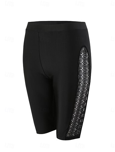  Dam Badkläder Stretchiga boxershorts Baddräkt Hög midja Semester Standkläder Blommig Ärmlös Baddräkter