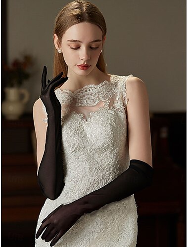  Dentelle Longueur Poignet Gant Elégant / Style classique Avec Couleur Pure Gants de Mariage / Fête