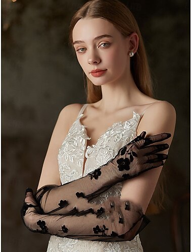  Spitze Handgelenk-Länge Handschuh Elegant / Klassicher Stil Mit Pure Farbe Hochzeit / Party-Handschuh