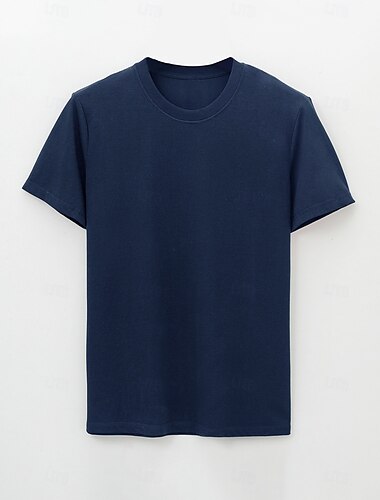  Herren T Shirt Kurzarm Rundhalsausschnitt Sommer Frühling Einfarbig Sport Neutral Täglich Rundhalsausschnitt Schule Training Outdoor Hellblau Dunkelgrau Schwarz Top T-Shirt für Herren
