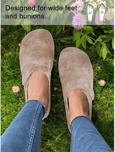  chaussures à enfiler pour pieds larges avec tige souple, design confortable pour les oignons, tenue décontractée pour un confort quotidien