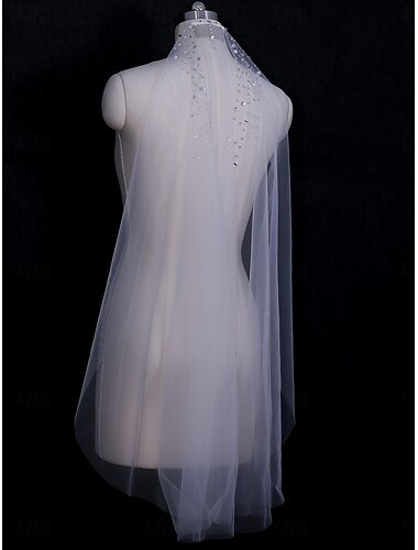  Einschichtig Zeitgenössisch / Stilvoll Hochzeitsschleier Kathedralen Schleier mit Kristalle / Strass Tüll