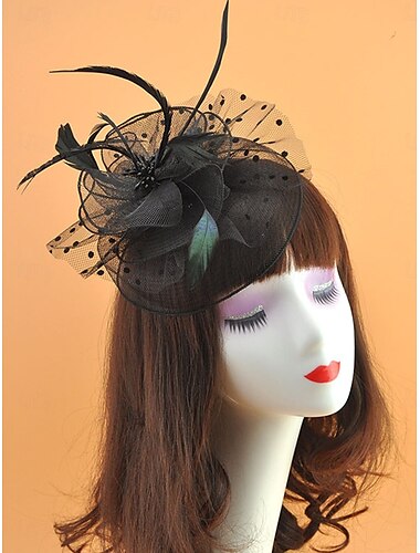  Haarstück Tüll Hochzeit Elegant Vintage Mit Tüll Kopfschmuck Hauptschmuck Derby Fascinators Renntag Kleid 2025