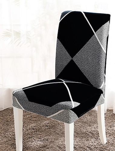  housse de chaise de salle à manger super ajustée extensible amovible lavable courte housse de protection de chaise de salle à manger housse de siège pour hôtel salle à manger cérémonie banquet fête de