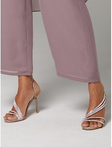  Riemchensandalen mit hohem Absatz und Kristall-Strasssteinen für Damen – glamouröses Design, perfekt für Hochzeiten, Tanzveranstaltungen und besondere Anlässe.
