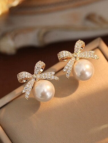  Damen Ohrring Schick Freude Stilvoll Luxus Ohrringe Schmuck Gold Für Party