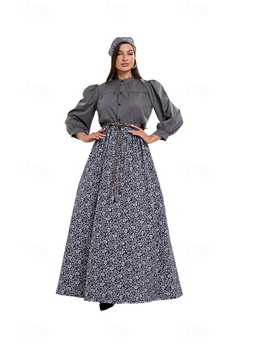  Retro / vintage Wiktoriańskie Średniowieczne Sukienka Koszula Przebranie Irlandczyk Rolnik Damskie Bal maskowy Bal maskowy Codzienne Targi Renesansu Dla dorosłych Sukienka