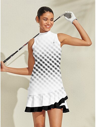  Damen Golfkleid Yan-pink  Schwarz Grün Ärmellos Kleider Damen-Golfkleidung, Kleidung, Outfits, Kleidung