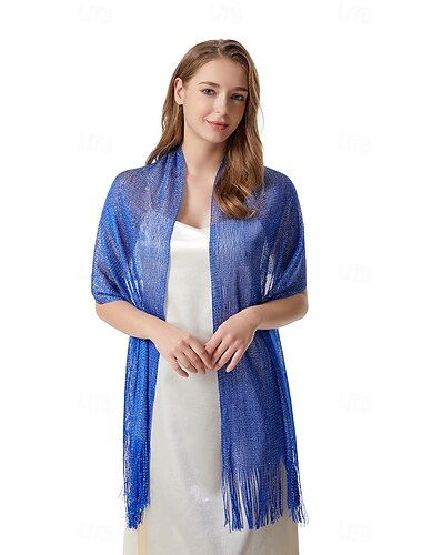  châles et étoles pour femmes pour robes de soirée, écharpe de mariage scintillante, cape de mariée à franges pour mariée et demoiselle d'honneur