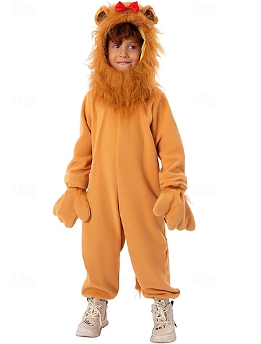  Löwe Cosplay Kostüm Austattungen Lustige Kostüme Kinder Jungen Mädchen Cosplay Leistung Party Halloween Karneval Einfaches Karnevalskostüm