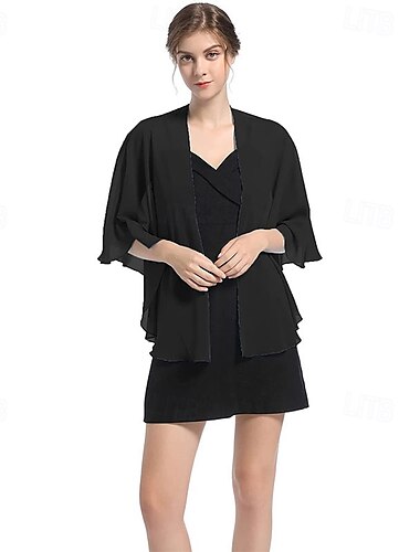  Chiffon-Abendschal, Hochzeitsschals und -tücher für Damen, Party-Brautkleider für besondere Anlässe