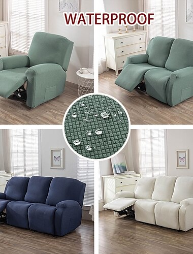  Funda de sofá reclinable impermeable de 1, 2 o 3 plazas, elástica, para relajarse, para decoración del hogar