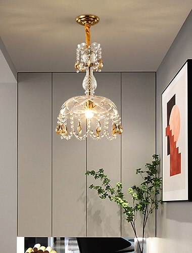  Französischer Kristallkronleuchter im Retro-Stil, Laternendesign, Pendelleuchte, 110–240 V