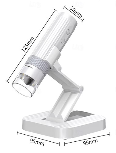  1000x digitale Mikroskopkamera 2in1 USB WLAN tragbares elektronisches Mikroskop 8 LED-Lupe für Hauttests Handyreparatur