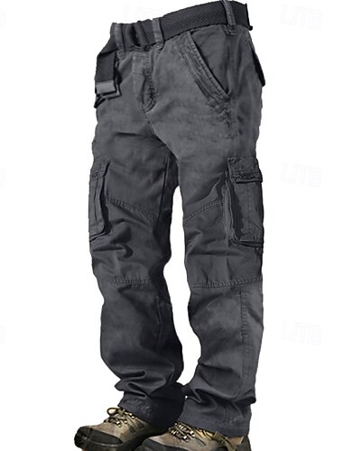  Herren Cargohose Cargohosen Cargohose Arbeitshose Wanderhose Multi Pocket Gerade geschnitten Glatt Feuchtigkeitsableitung tragbar In voller Länge Outdoor Täglich Campen und Wandern Modisch