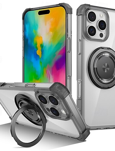  telefoon hoesje Voor iPhone 16 Pro Max Plus iPhone 15 Pro Max Plus iPhone 14 13 12 Pro Max Plus Achterkant met standaard Magnetisch Schokbestendig Retro PC