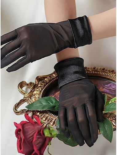  Spitze Handgelenk-Länge Handschuh Elegant / Klassicher Stil Mit Pure Farbe Hochzeit / Party-Handschuh