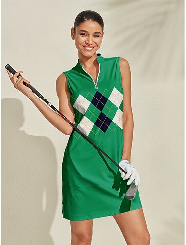  Damen Golfkleid Grün Ärmellos Damen-Golfkleidung, Kleidung, Outfits, Kleidung