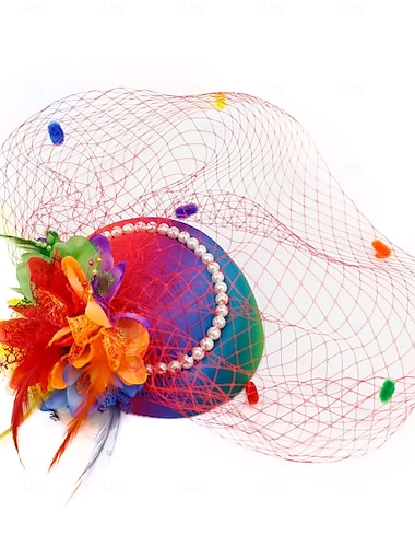  Hats Sinamay Fedora Hat Wedding Evening Party Cocktail Elegant Vintage Cute With Floral Headpiece Headwear
