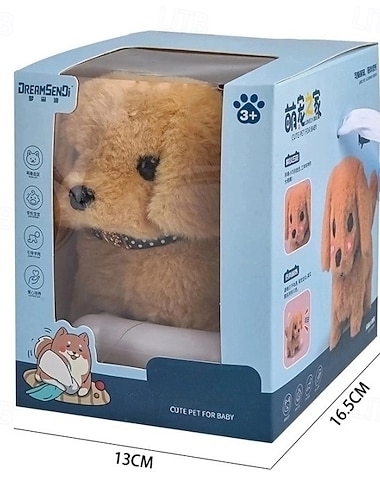  Mi cachorro robot realista, PurexLife Mi cachorro robot realista, Milow Mi cachorro robot realista, cachorro robot que actúa como un cachorro real, lindo perro robot suave que camina y ladra