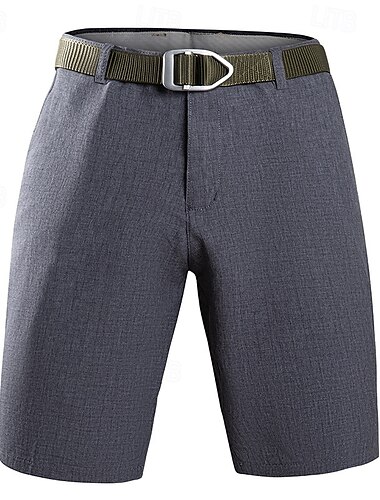  Herren Shorts Kurze Hosen Kleid-Shorts Tasche Gerade geschnitten Glatt Komfort Kein Eisen Knielänge B¨¹ro Geschäft Täglich Modisch Strassenmode Rauchgrau Schwarz