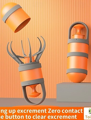  Reinigungsmittel für Haustiere Cartoon-Clip Toiletten-Toilettenbeutel Outdoor-Schaufel Haustier-Toiletten-Aufnahmegerät