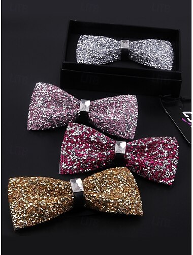  goldene Strass-Fliege für Herren – elegantes formelles Accessoire mit Kristalldetails, perfekt für Hochzeiten, Partys und besondere Anlässe