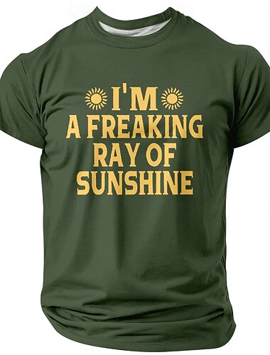  Men's Funny T Shirt Short Sleeve T shirt 3D Print Crew Neck Shirt Fashion Daily Street Daily Black Blue Green Summer Spring Clothing Apparel S M L XL XXL XXXL
