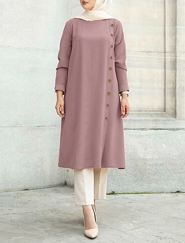  Damen Kleid Hemd Dubai islamisch arabisch Muslim Ramadan Erwachsene Kleid