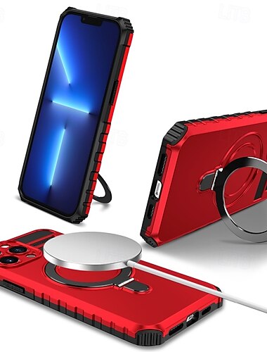  telefon Carcasă Pro iPhone 16 15 14 Pro Max Plus 13 12 11 Pro Max Zadní kryt se stojánkem Magnetické Podpora bezdrátového nabíjení Retro PC