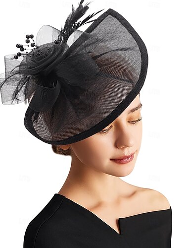  Women Fascinator Hats Tea Party Hat Vintage Pillbox Hat Headband for Cocktail
