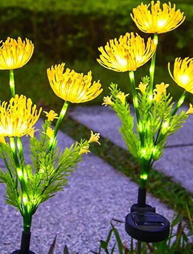  2 Stück Solarenergie-Einstecklampe für den Außenbereich, Blumenfeld am Meer, Hof, Gartenweg, Rasendekorationslampe, Frühlingsfest, Sommerfest, Hochzeitsatmosphäre, Dekorationslampe