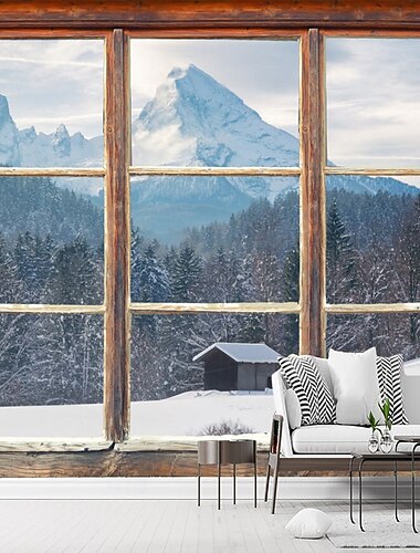 Carta da parati paesaggio 3D decorazione per la casa murale rotolo adesivo removibile in PVC/vinile materiale autoaderente/adesivo richiesto decorazione murale per soggiorno
