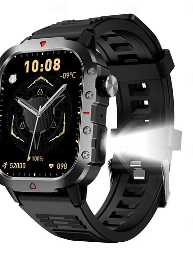  696 H11 Εξυπνο ρολόι 2.01 inch Έξυπνο ρολόι Bluetooth Παρακολούθηση θερμοκρασίας Βηματόμετρο Υπενθύμιση Κλήσης Συμβατό με Android iOS Γυναικεία Άντρες Κλήσεις Hands-Free Αδιάβροχη Έλεγχος Φωτογραφικής
