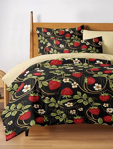  Set copripiumino in cotone 100% set consolatore motivo floreale 2/3 pezzi set biancheria da letto di lusso set biancheria da letto decorazioni per la casa regalo re regina full size