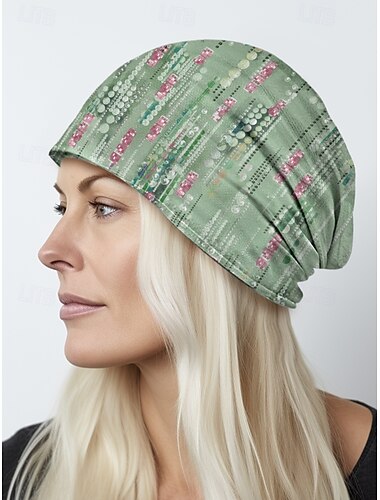 Sturmhaube im Bohème-Stil für Damen, der Stoff ist weich und atmungsaktiv, kann als Halsbedeckung verwendet werden, florale und abstrakte Muster, perfekt für Frauen und Teenager, Freizeitausflüge, Yoga und Festivals